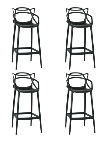 Набор 4 шт стул барный DOBRIN MASTERS BAR (чёрный (B-03))
