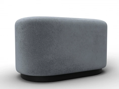Пуф 007 (ДСП,Фанера/Пластик/Велюр/Серый) Лига Диванов 132380