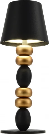 Настольная лампа ST Luce Ease SL1011.414.01 Черный, Золотистый/Черный LED 1*3W (220V, сенсорный выключатель)
