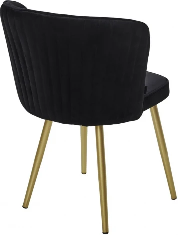 Стул M-City МОНЕ ZIZI 521 Черный, велюр / Золотой каркас