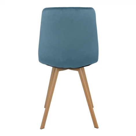 Стул Easy серый с ножками под дерево