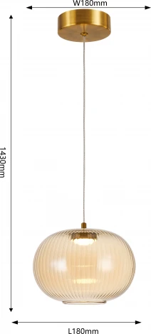 Подвесной светильник Favourite Cattivo 4451-1P (LED, 220V, на проводе)