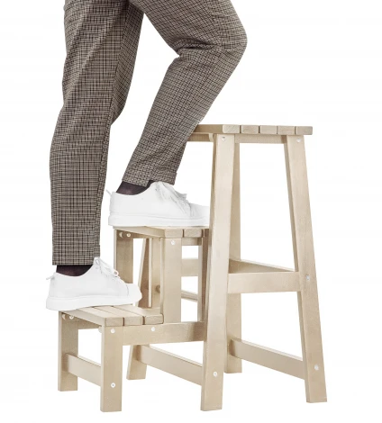 Табурет- стремянка лак от фабрики Mebelik