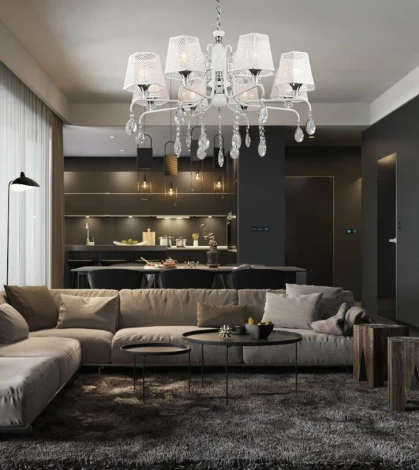 Подвесная люстра Wedo Light Darlona WD3612/8H-WT-CR-WT