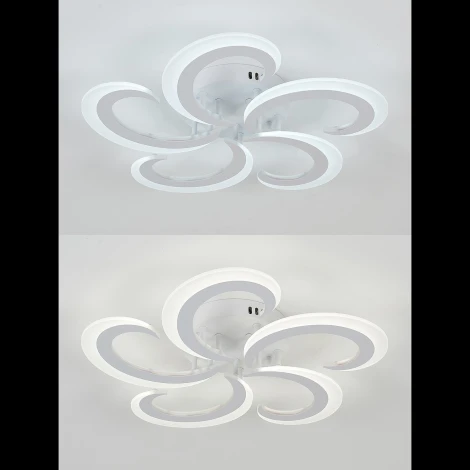 Потолочная люстра Natali Kovaltseva Simply LED LAMPS 81409 с пультом ДУ 80W, белый, LED