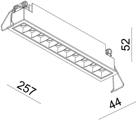 Встраиваемый линейный светильник светодиодный Deko-Light Ceti 565251