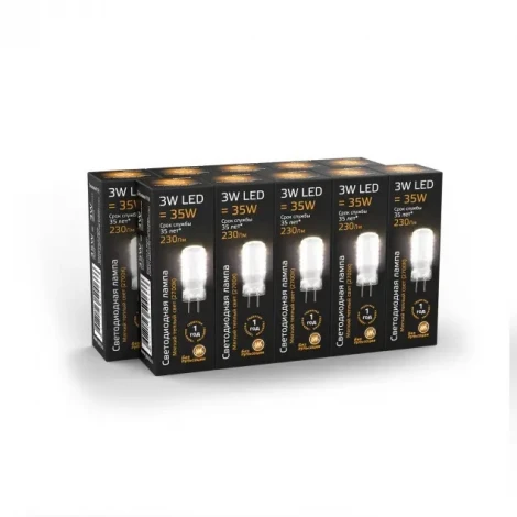 Лампочка светодиодная GY6.35 3 Вт 230 lm 2700K теплое желтое свечение Gauss 107719103