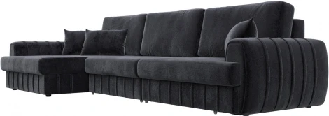 Диван угловой Лига-057 НПБ Лонг угол левый Лига Диванов (Велюр) арт.129307L