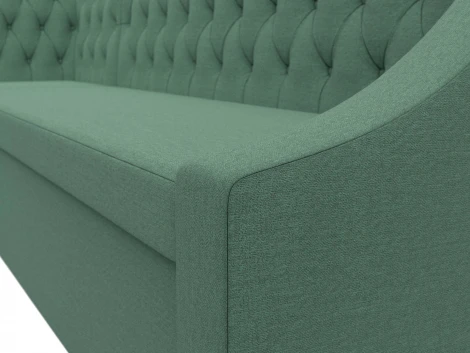 Диван кухонный угловой Мерлин левый угол (Зеленый/Рогожка) Лига Диванов арт.123227L