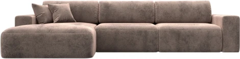 Диван угловой Лига-036 НПБ Классик Лонг левый угол Лига Диванов (Велюр) арт.127795L