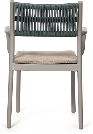 Стул Lars, пластик серый, с подушкой Top Concept арт.22147