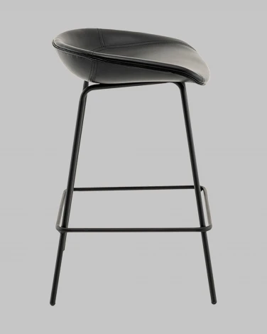 Стул полубарный Фуриоса экокожа чёрный Stool Group арт.УТ000041270