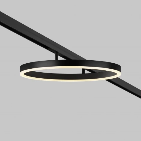 Трековый светильник магнитный однофазный 24W 48V Maytoni Rim TR227-2-24W3K-B (LED, кольцо)