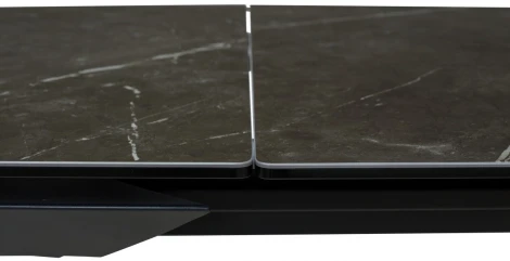 Стол CREMONA 140 KL-116 Черный мрамор матовый, итальянская керамика/ черный каркас М-City