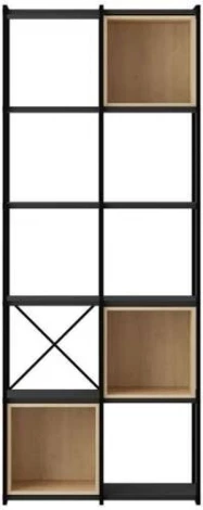 Стеллаж прямой VALE MIDI BOOKCASE LEVE (Черный) арт.LEV01099