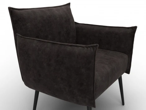Кресло Лига-083 (Фанера/Металл/Велюр/Коричневый) Лига Диванов 132326