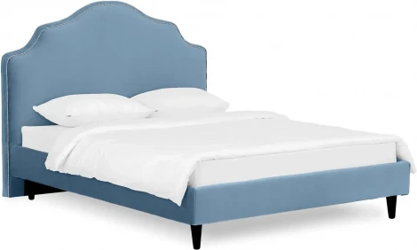 Кровать Queen II Victoria L 1600 ОГОГО (арт.652889), (Ткань/Голубой)