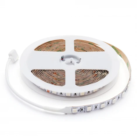 Светодиодная лента 24В 14,4Вт/м SMD5050 60д/м IP20 подложка 10мм, 5м RGB Apeyron 00-310