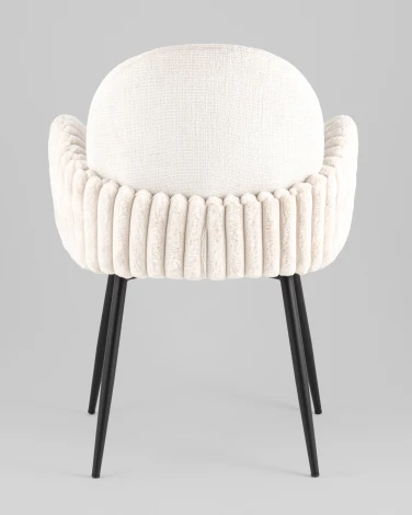 Стул обеденный Stool Group Wave Stripes букле светло-серый арт.УТ000040341