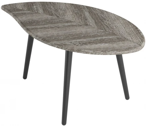 Стол журнальный Берли (12 мм) дуб графит/чёрный от фабрики Mebelik