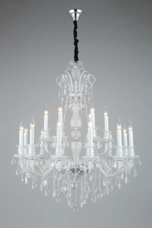 Подвесная большая люстра Aployt Ketrin APL.812.03.18 (220V, на цепи, свеча)