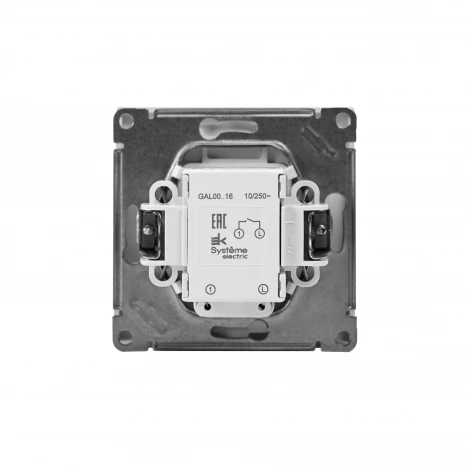 Выключатель одноклавишный с подсветкой (лотос) Systeme Electric GAL001316