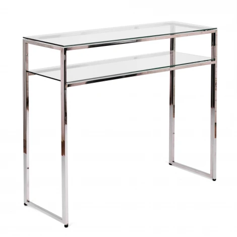 Консольный стол AllConsoles 2051-CS clear зеркальный хром