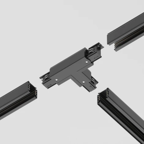 Коннектор Т-образный правый Trinity черный (трехфазный) Maytoni Technical TRA005CT-31B-R (220V)