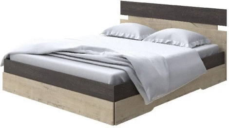 Без бренда Кровать Milton (ЛДСП Дуб Кантербери/Бунратти) 160x200