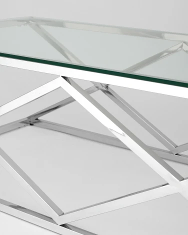 Журнальный стол Stool Group 120*60 ИНСИГНИЯ серебро УТ000001504