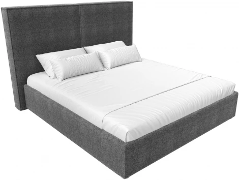 Кровать интерьерная Аура 200 (Серый/Рогожка) Лига Диванов арт.120571