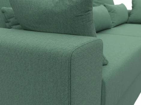 Диван прямой Майами (Зеленый/Рогожка) Лига Диванов арт.121156