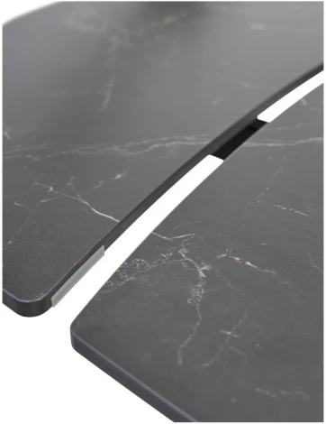 Стол M-City BALDE 140 MATT BLACK MARBLE SOLID CERAMIC / BLACK