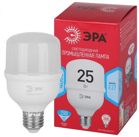 Лампочка светодиодная E27 25W ЭРА LED POWER T70-25W-4000-E27 R