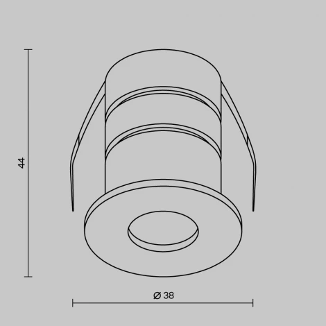 Уличный потолочный светильник встраиваемый Maytoni Outdoor Cove O511DL-L2W3K