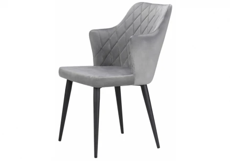 Обеденный стул на металлокаркасе Woodville Velen light gray 15028