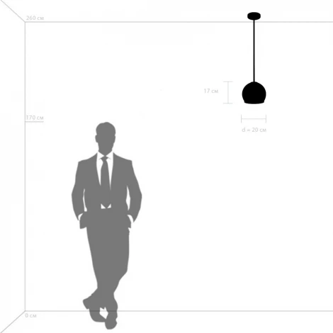 Потолочная люстра на штанге Lightstar Sferico 729011 (220V, шар)
