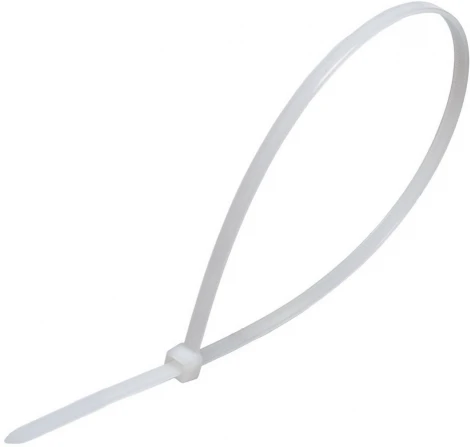 Хомут 2,5x200мм белый 100 шт. Stekker 32775