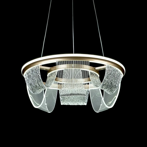 Подвесной светильник светодиодный с пультом с регулировкой цветовой температуры LED4U LED4U L7706-460 GD