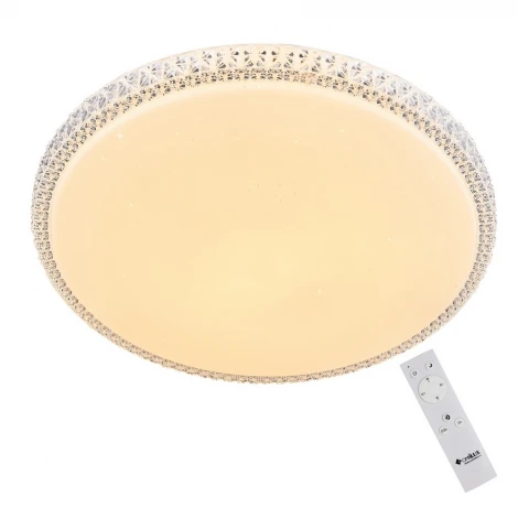 Потолочный светильник круглый Omnilux Biancareddu OML-47707-30 (LED, 220V, пульт управления)