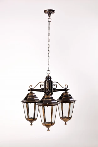 Уличный светильник подвесной Oasis Light Petersburg M Black 79870М/3
