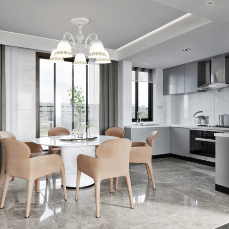 Потолочная люстра на штанге Arte Milano AM347410 347410/5 WT+G (220V)