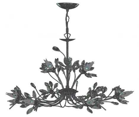 Подвесная люстра Arte Lamp Hibiscus A1882LM-9CC