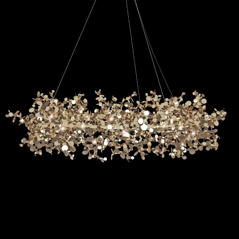 Подвесная люстра Loft It Spark 10101/800 Gold (220V, на тросе, лепестки)