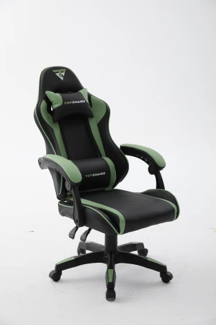 Кресло спортивное TopChairs Shadow черно-зеленый арт.УТ000039465