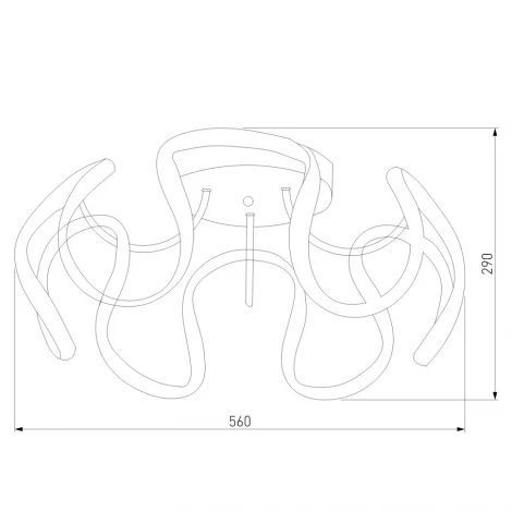 Потолочная люстра Eurosvet Alstroemeria 90238/1 кофе