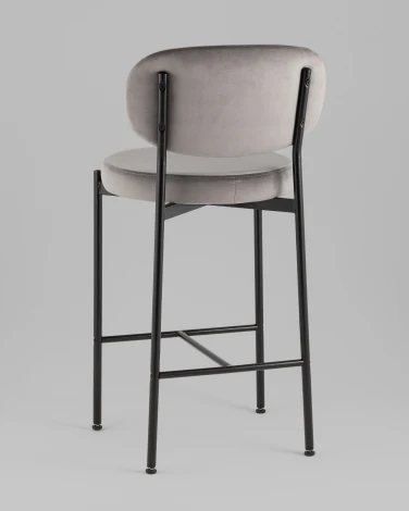 Стул полубарный Бриф VD велюр серый Stool Group УТ000042504