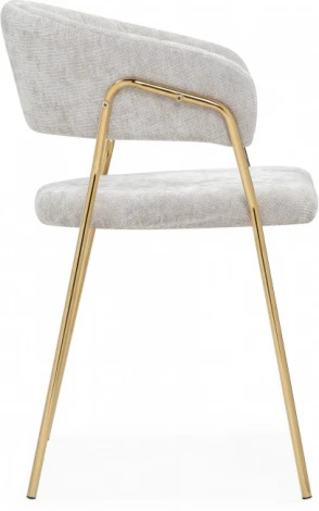 Стул на металлокаркасе Kamelia 1 (Kamelia 1 light gray fabric / gold) Woodville арт.15757
