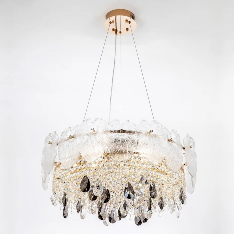 Подвесная люстра хрустальная Modelux MODELUX ML.846.8 GD