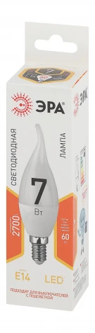 Лампочка светодиодная E14 7W ЭРА LED BXS-7W-827-E14